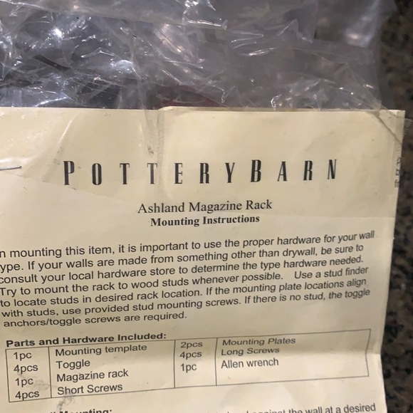 Pottery Barn Wall Decor Pottery Barn Magazine Rack New Poshmark